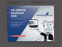 Tablet Screenshot of baumeister-balingen.de